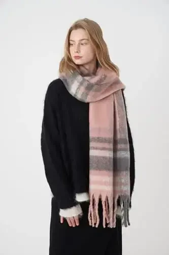 Vintage Scarfs for Women Warm Shawls and Wraps for Evening Dresses Soft Poncho Coat Thick CasModazoneere Wrap Cozy 2025 - 6