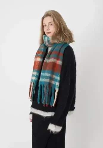 Vintage Scarfs for Women Warm Shawls and Wraps for Evening Dresses Soft Poncho Coat Thick CasModazoneere Wrap Cozy 2025 - 7