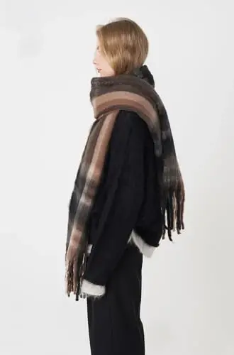 Vintage Scarfs for Women Warm Shawls and Wraps for Evening Dresses Soft Poncho Coat Thick CasModazoneere Wrap Cozy 2025 - 5