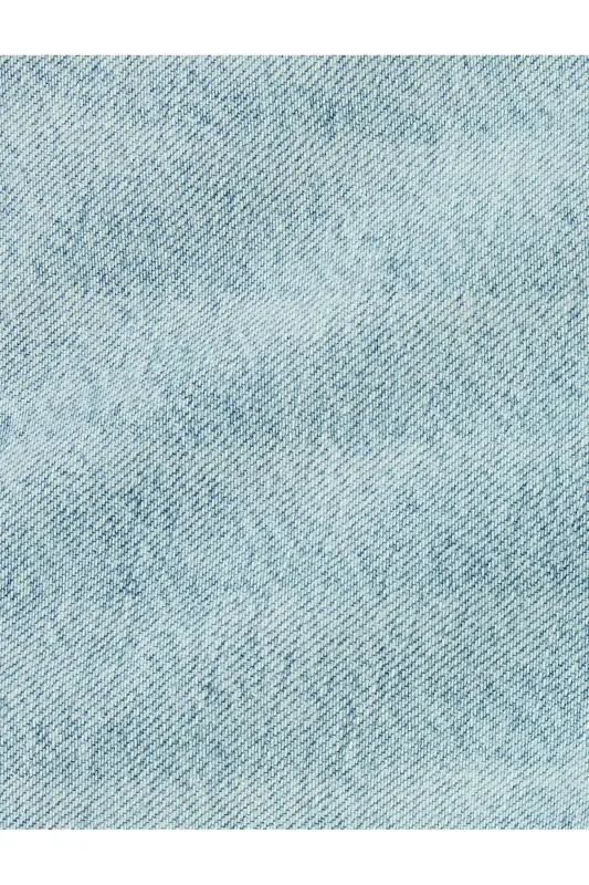 Vintage Straight Bol Jean Pantolon Cep Detaylı Pamuklu-Açık İndigo - 6