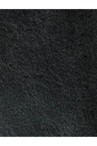 Vintage Straight Denim Pants Pocket Detailed Cotton - 6