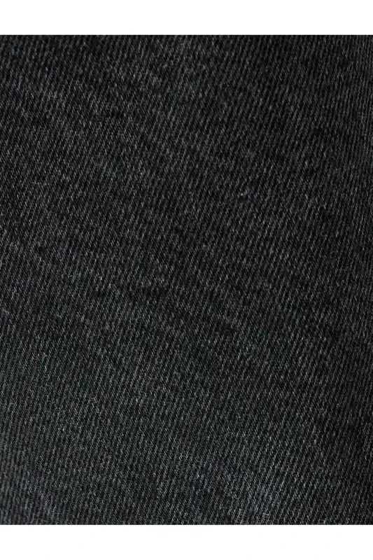 Vintage Straight Denim Pants Pocket Detailed Cotton - 6