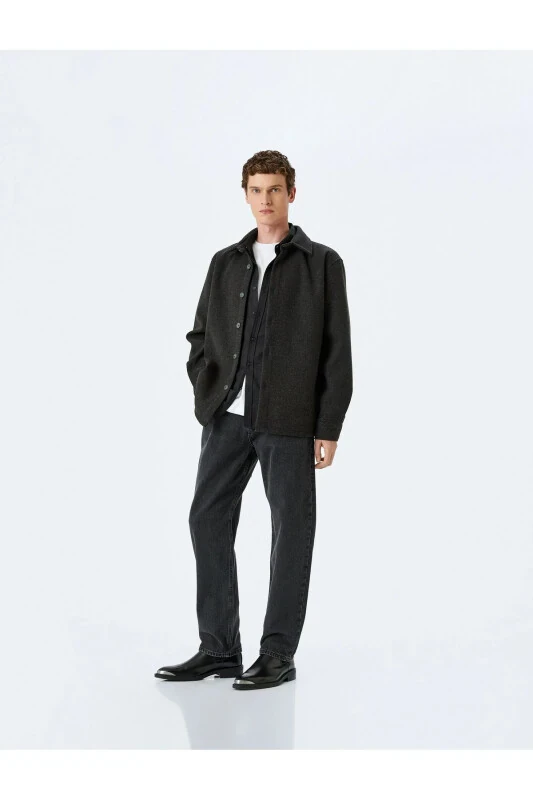 Vintage to‘g‘ri jinsi shim cho‘ntakli paxtali - 1