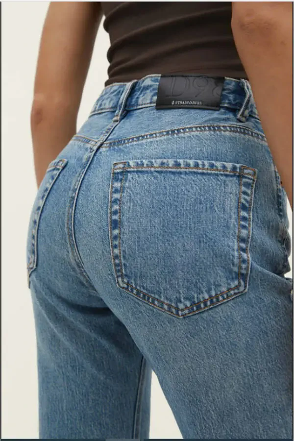 Винтажные джинсы D98 прямого кроя - 4