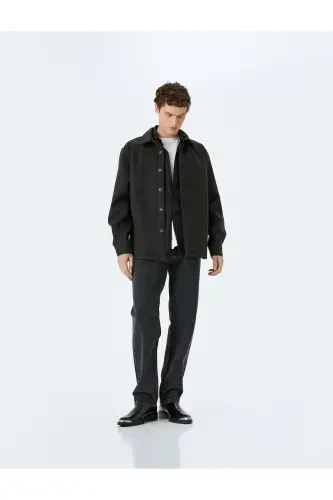 Винтажные прямые хлопковые джинсы с карманами - 2