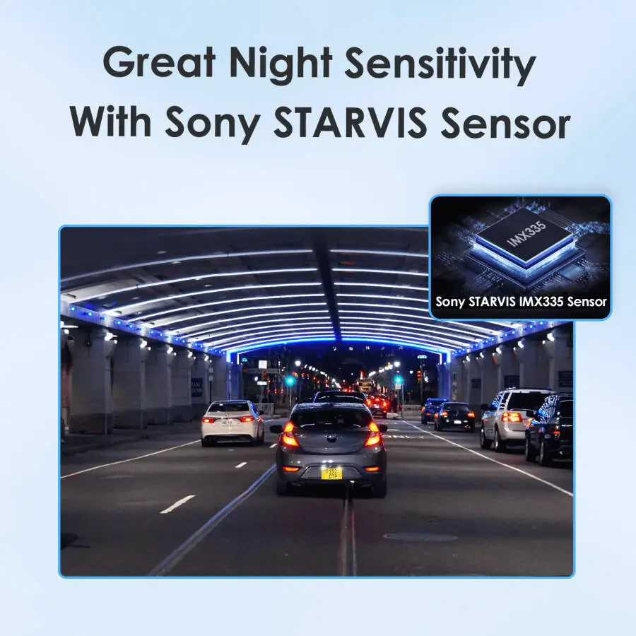 VIOFO A129 Plus Duo | Oldingi va orqa DVR | 2K 1440P 60FPS + 1080P 30FPS | GPS Wi-Fi To'xtash joyi rejimi - 3