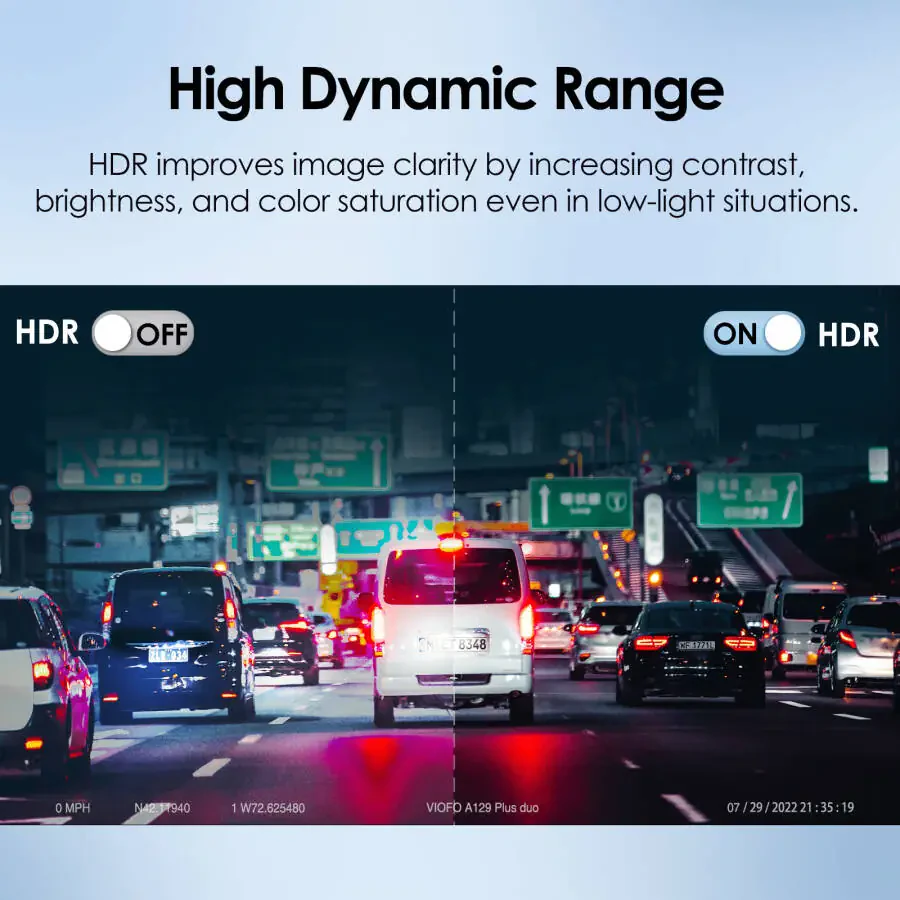 VIOFO A129 Plus Duo Dash Cam 2K 1440P 60FPS + 1080P 30FPS Wi-Fi GPS - NEW-A129PLUSDUO - 8