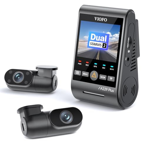 VIOFO A229 Plus 3 Channel Dash Cam, Dual STARVIS 2 Sensors, 3-Channel HDR, 1440P+1440P+1080P Front Inside and Rear Car Camera, 5GHz Wi-Fi, Voice Control, Ultra-Precise GPS, 24 Hours Parking Mode - 5