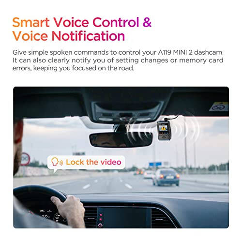 VIOFO Dash Cam A119 Mini 2, STARVIS 2 Sensor, 2K 60fps/HDR 30fps Voice Control Car Dash Camera with 5GHz Wi-Fi GPS, Night Vision 2.0, 24H Parking Mode, Supercapacitor, Support 512GB Max - 8