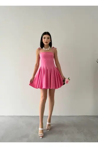 Violet Kiloş Mini Elbise-beyaz 