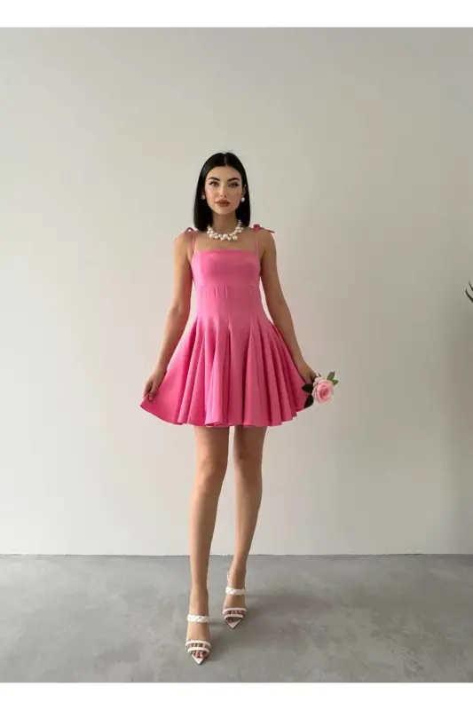 Violet Kiloş Mini Elbise-beyaz - 1