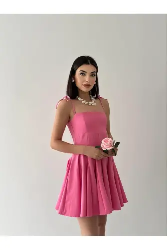 Violet Kiloş Mini Elbise-beyaz - CONCONMODA (1)