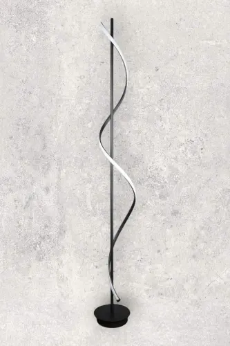 Violet Modern Tasarım Siyah Renk Gün Işığı Ledli Salon - Yatak Odası Led Lambader-Siyah - FER AVIZE (1)