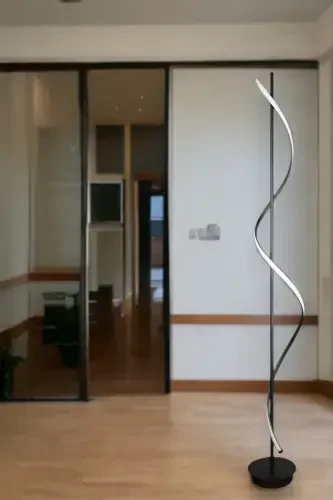 Violet Modern Tasarım Siyah Renk Gün Işığı Ledli Salon - Yatak Odası Led Lambader-Siyah - 1