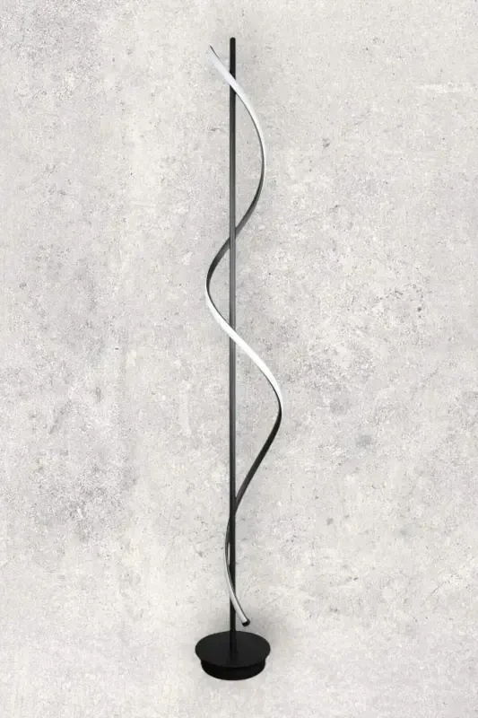 Violet Modern Tasarım Siyah Renk Gün Işığı Ledli Salon - Yatak Odası Led Lambader-Siyah - 2