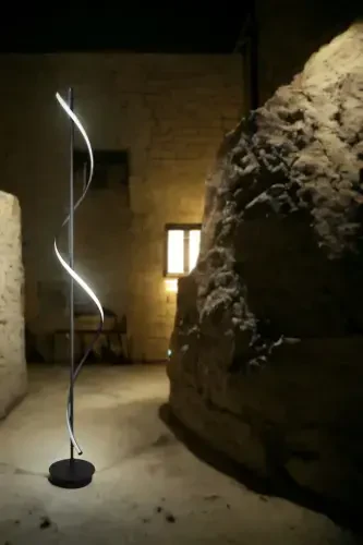 Violet Modern Tasarım Siyah Renk Gün Işığı Ledli Salon - Yatak Odası Led Lambader-Siyah - 5