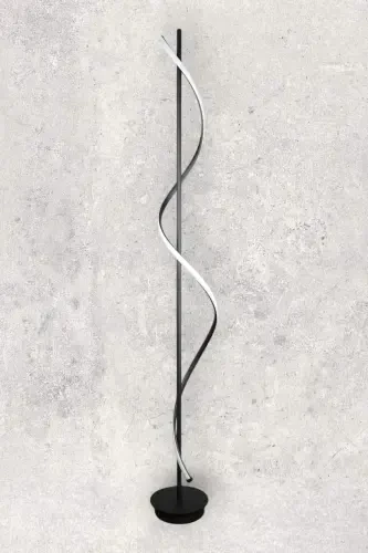 Violet Zamonaviy Dizayn Qora Rang Kunduzgi Yorug'lik Diodli Mehmonxona - Yotoq xonasi Diodli Pol Lampa-Qora - FER AVIZE (1)