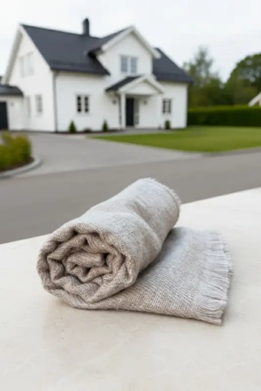 Viral Soft Touch Püskül Detaylı Yün Dokulu Kum Taşı Renk Kışlık Şal / Uzun Atkı-Kum Taşı - 6