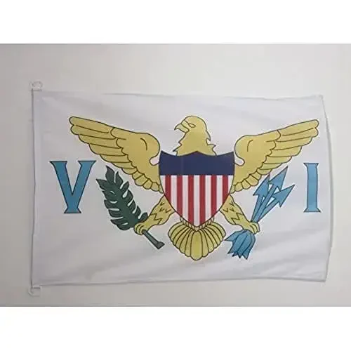 Virgin Islands of the United States NAUTICAL Flag 18'' x 12'' - Virgin Islander flags 30 x 45 cm. - Banner 12x18 in for boat - AZ FLAG - 1