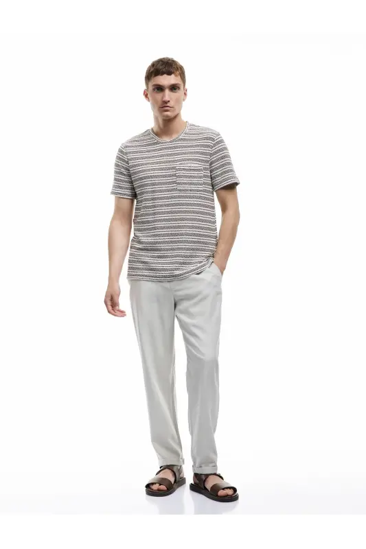 Viscose Pocket Detailed Rayon Tapered Drawstring Waist Summer - 5