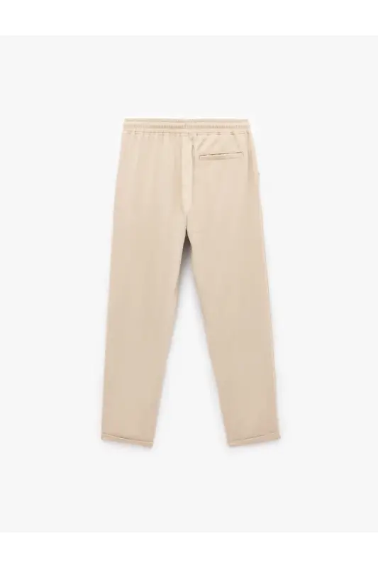 Viscose Pocket Detailed Rayon Tapered Waist Tie Summer - 2