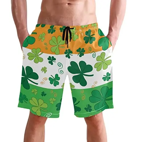 visesunny Erkaklar Suzish Shim Shim Beach Surfing Board Shortları Suzish Kiyim Tez Quruq To'r Astar Hammom Cho'ntaklar bilan - VISESUNNY (1)