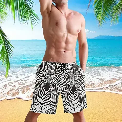visesunny Erkaklar Suzish Shim Suzish Beach Surfing Taxta Shortlar Suzish Kiyim Tez Quruq To'r Qopqoq Hammom cho'ntaklari bilan kostyumlar - 5