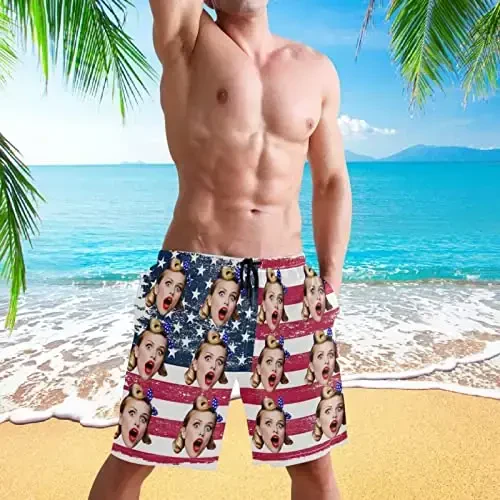 visesunny Erkaklar suzish shimlari Suzish Beach Surfing Board Shortlar Suzish Kiyim tez quriydigan to'rli astar cho'ntaklar bilan cho'milish kostyumlari - 4