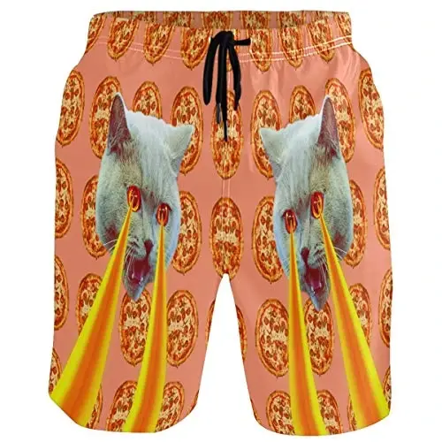 visesunny Men Swim Trunks Swimming Beach Surfing Board Shorts Swimwear Quick Dry Mesh Lining Bathing Suits with Pockets 