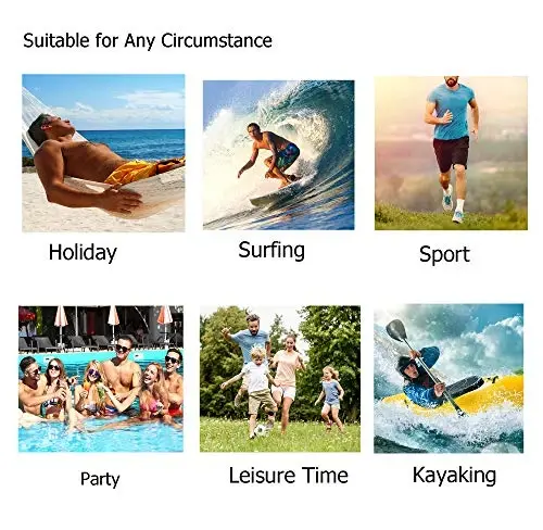 visesunny Erkaklar uchun suzish shortilari Suzish Plyajda Surfing Taxta shortilari Suzish kiyimi Tez quriydigan to'rli astar cho'ntakli cho'milish kostyumlari - 6