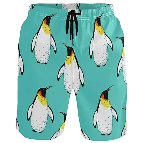 visesunny Men Swim Trunks Swimming Beach Surfing Board Shorts Swimwear Quick Dry Mesh Lining Bathing Suits with Pockets 