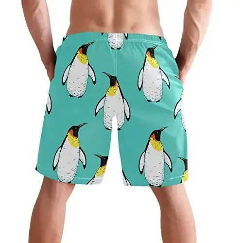 visesunny Men Swim Trunks Swimming Beach Surfing Board Shorts Swimwear Quick Dry Mesh Lining Bathing Suits with Pockets - 2