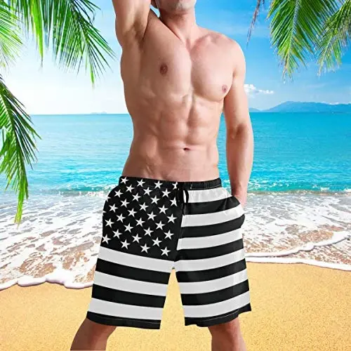 visesunny Men Swim Trunks Swimming Beach Surfing Board Shorts Swimwear Quick Dry Mesh Lining Bathing Suits with Pockets - 5