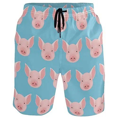 visesunny Men Swim Trunks Swimming Beach Surfing Board Shorts Swimwear Quick Dry Mesh Lining Bathing Suits with Pockets - 1