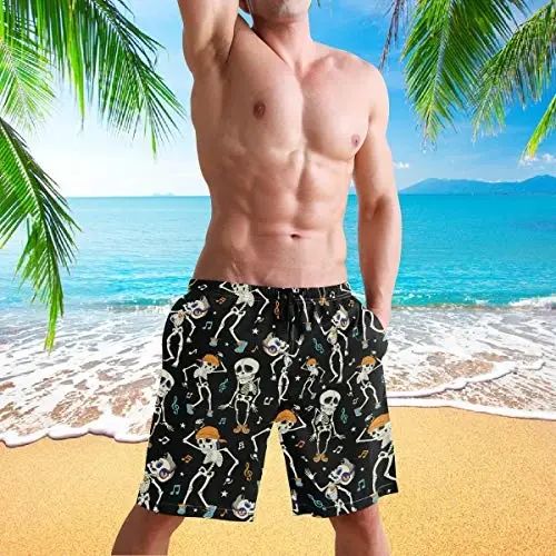 visesunny Men Swim Trunks Swimming Beach Surfing Board Shorts Swimwear Quick Dry Mesh Lining Bathing Suits with Pockets - 9