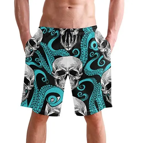 visesunny Men Swim Trunks Swimming Beach Surfing Board Shorts Swimwear Quick Dry Mesh Lining Bathing Suits with Pockets - 8