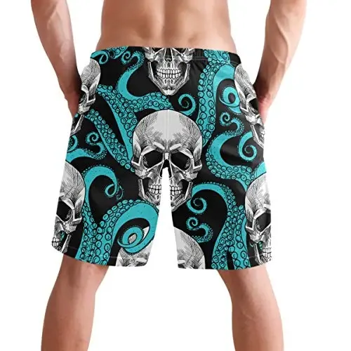 visesunny Men Swim Trunks Swimming Beach Surfing Board Shorts Swimwear Quick Dry Mesh Lining Bathing Suits with Pockets - 3