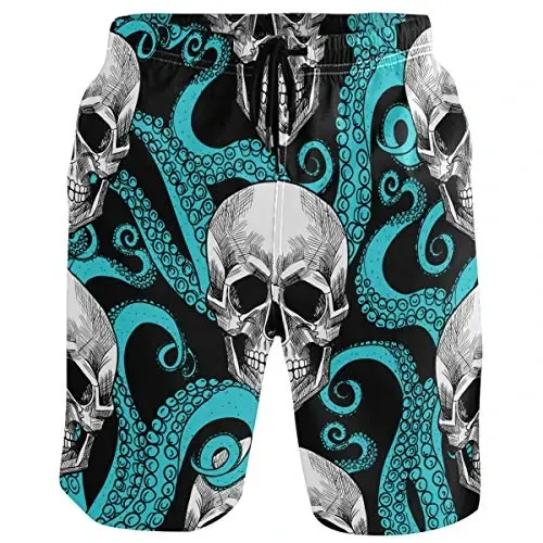 visesunny Men Swim Trunks Swimming Beach Surfing Board Shorts Swimwear Quick Dry Mesh Lining Bathing Suits with Pockets - 1