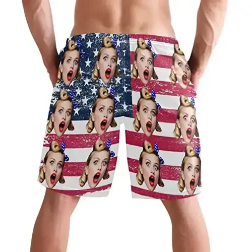 visesunny Men Swim Trunks Swimming Beach Surfing Board Shorts Swimwear Quick Dry Mesh Lining Bathing Suits with Pockets - VISESUNNY (1)