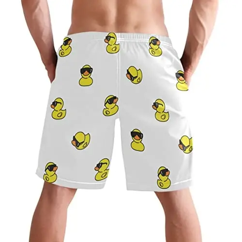 visesunny Men Swim Trunks Swimming Beach Surfing Board Shorts Swimwear Quick Dry Mesh Lining Bathing Suits with Pockets - 6