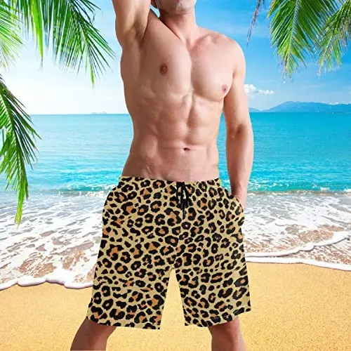 visesunny Men Swim Trunks Swimming Beach Surfing Board Shorts Swimwear Quick Dry Mesh Lining Bathing Suits with Pockets - 4