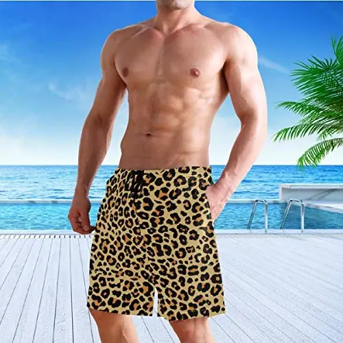 visesunny Men Swim Trunks Swimming Beach Surfing Board Shorts Swimwear Quick Dry Mesh Lining Bathing Suits with Pockets - 5