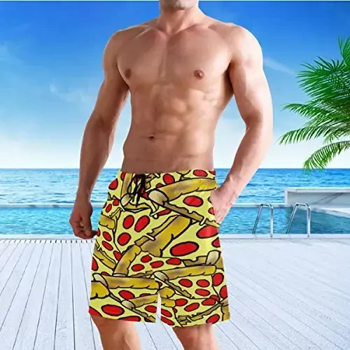 visesunny Men Swim Trunks Swimming Beach Surfing Board Shorts Swimwear Quick Dry Mesh Lining Bathing Suits with Pockets - 5