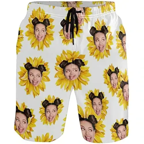 visesunny Men Swim Trunks Swimming Beach Surfing Board Shorts Swimwear Quick Dry Mesh Lining Bathing Suits with Pockets 