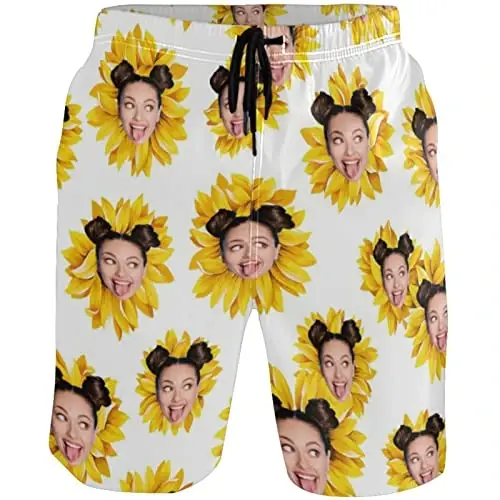 visesunny Men Swim Trunks Swimming Beach Surfing Board Shorts Swimwear Quick Dry Mesh Lining Bathing Suits with Pockets - 1