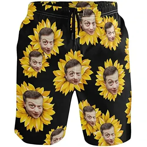 visesunny Men Swim Trunks Swimming Beach Surfing Board Shorts Swimwear Quick Dry Mesh Lining Bathing Suits with Pockets 