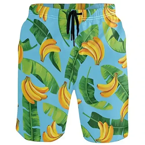visesunny Men Swim Trunks Swimming Beach Surfing Board Shorts Swimwear Quick Dry Mesh Lining Bathing Suits with Pockets - VISESUNNY