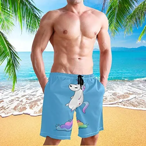 visesunny Men Swim Trunks Swimming Beach Surfing Board Shorts Swimwear Quick Dry Mesh Lining Bathing Suits with Pockets - 4