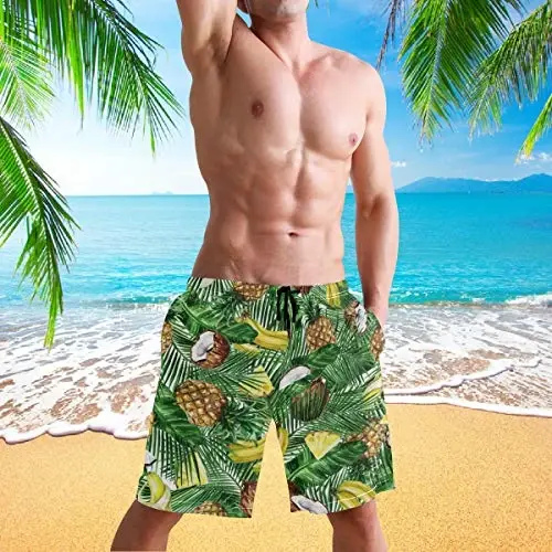 visesunny Men Swim Trunks Swimming Beach Surfing Board Shorts Swimwear Quick Dry Mesh Lining Bathing Suits with Pockets - 4