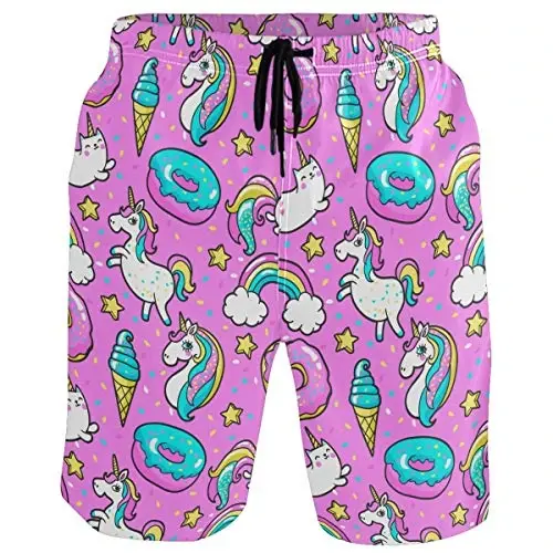 visesunny Men Swim Trunks Swimming Beach Surfing Board Shorts Swimwear Quick Dry Mesh Lining Bathing Suits with Pockets 